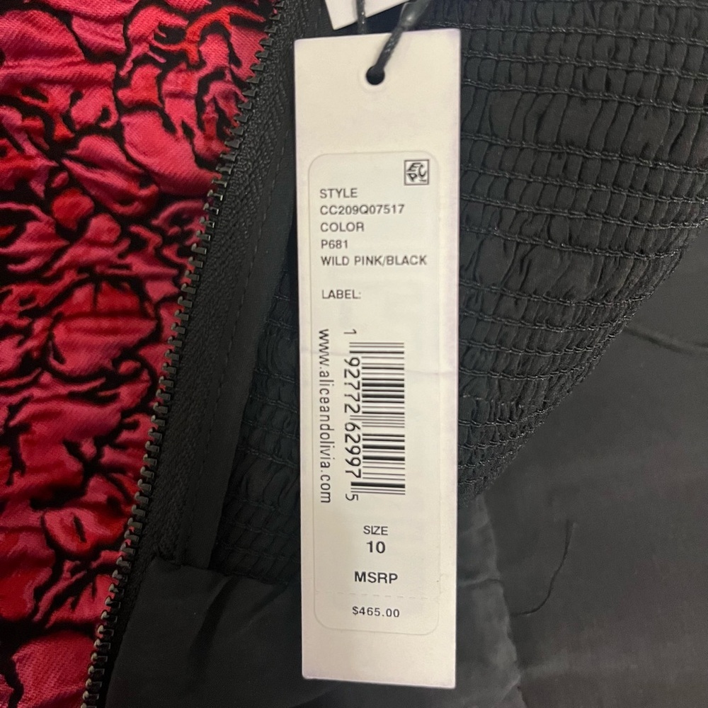 Alice + Olivia Jamila Spaghetti Strap Tiered Mini Dress - Picture 5 of 5